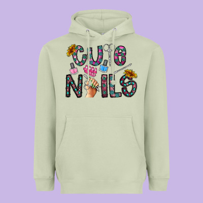 Cute Nails Heavyweight Hoodie Designed By Cowhidedigitalart