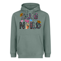 Sage cute nails Heavyweight Hoodie - CowhideDigitalArt
