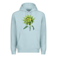 Blue Mist sun fill green green sunflower Premium Hoodie - LillyAllenDesigns