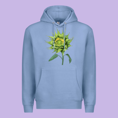 Sun Fill Green Green Sunflower Premium Hoodie Designed By Lillyallendesigns