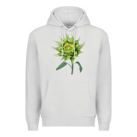 Dove Grey sun fill green green sunflower Premium Hoodie - LillyAllenDesigns