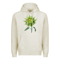 Oatmeal Heather sun fill green green sunflower Premium Hoodie - LillyAllenDesigns