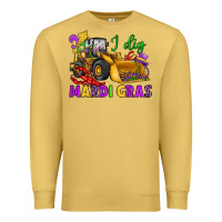 Antique Gold i dig mardi gras bulldozer Premium Sweatshirt - JahusDesignShop