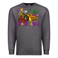 Charcoal Heather i dig mardi gras bulldozer Premium Sweatshirt - JahusDesignShop