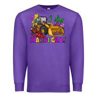 Purple i dig mardi gras bulldozer Premium Sweatshirt - JahusDesignShop