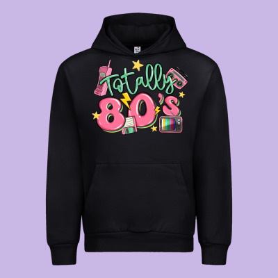 Totally 80s Retro Vintage Urban Hoodie Designed By Maliassmallbusiness