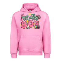 Fuchsia Pink totally 80s retro vintage Urban Hoodie - MaliasSmallBusiness