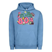 Pigment Pebble Blue totally 80s retro vintage Urban Hoodie - MaliasSmallBusiness