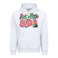 White totally 80s retro vintage Urban Hoodie - MaliasSmallBusiness