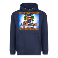 Navy all American girl Heavyweight Hoodie - HRA Design Shop
