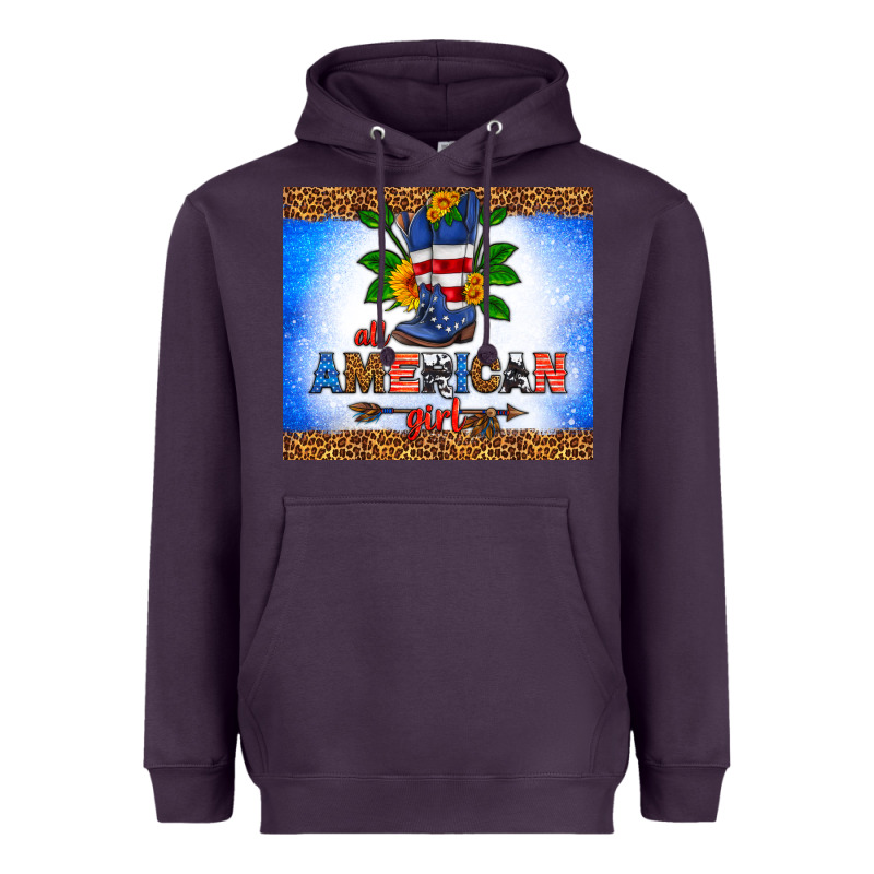 All American Girl Heavyweight Hoodie by HRA Design Shop | Teevron