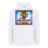 White all American girl Heavyweight Hoodie - HRA Design Shop