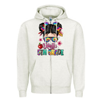 Oatmeal Heather hello fifth grade Zipper Hoodie - texasbilliewilder