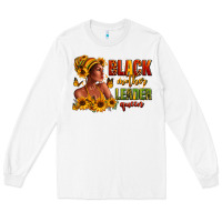 White Afro American black mother leader queen Long Sleeve Tee - RanaPortraitStore