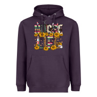 Plum nurse life Heavyweight Hoodie - FaDigitalArtStudio