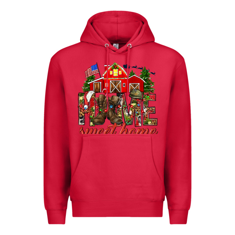 Army Christmas Home Sweet Home Premium Hoodie by NancyCooperArtShop | Teevron