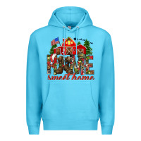 Ocean Blue Army Christmas home sweet home Premium Hoodie - NancyCooperArtShop