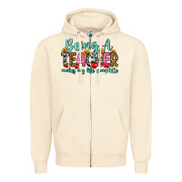 Sandshell being a teacher makes my life complete Zipper Hoodie - Zillion Design Studio