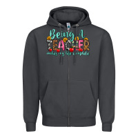 Smoke being a teacher makes my life complete Zipper Hoodie - Zillion Design Studio