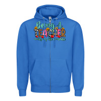 True Royal being a teacher makes my life complete Zipper Hoodie - Zillion Design Studio