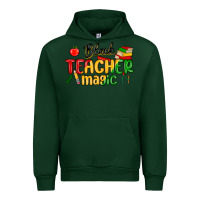 Forest Green black teacher magic juneteenth Urban Hoodie - MaliasSmallBusiness