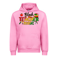 Fuchsia Pink black teacher magic juneteenth Urban Hoodie - MaliasSmallBusiness