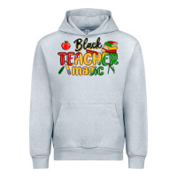 Heather Grey black teacher magic juneteenth Urban Hoodie - MaliasSmallBusiness