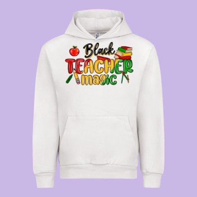 Black Teacher Magic Juneteenth Urban Hoodie Designed By Maliassmallbusiness