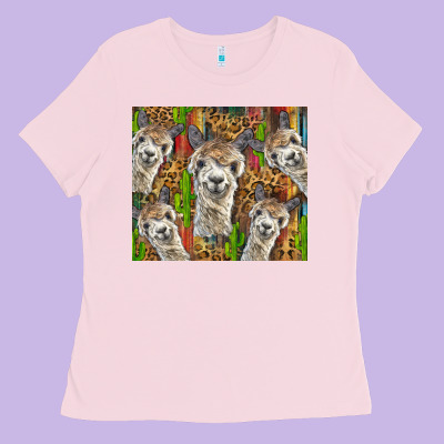 Alpaca Ladies Tee Designed By Barkaloodesign