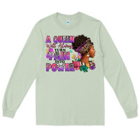 Matcha A queen will always turn pain into power Long Sleeve Tee - RanaPortraitStore