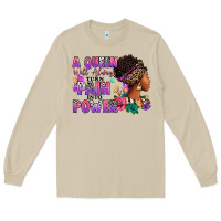 Mushroom A queen will always turn pain into power Long Sleeve Tee - RanaPortraitStore