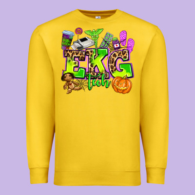 Ekg Tech Nurse Halloween Premium Sweatshirt Designed By Adodesignshop
