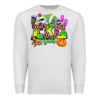 Oatmeal Heather ekg tech nurse halloween Premium Sweatshirt - AdoDesignShop