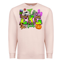 Pale Pink ekg tech nurse halloween Premium Sweatshirt - AdoDesignShop