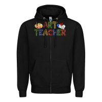 Black art teacher Zipper Hoodie - Zillion Design Studio
