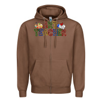 Chestnut art teacher Zipper Hoodie - Zillion Design Studio