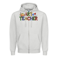 Art Teacher Zipper Hoodie | Teevron