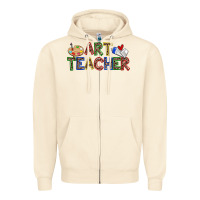 Sandshell art teacher Zipper Hoodie - Zillion Design Studio