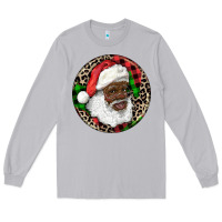 Moon Dust Afro Santa Christmas Long Sleeve Tee - RanaPortraitStore