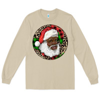 Mushroom Afro Santa Christmas Long Sleeve Tee - RanaPortraitStore