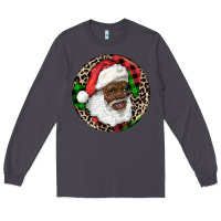 Smoke Afro Santa Christmas Long Sleeve Tee - RanaPortraitStore