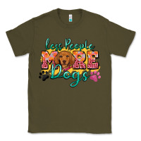 Army Green less people more dogs Classic Tee - Zillion Design Studio
