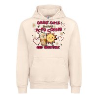 Sandshell great days start with iced coffee and gratitude Urban Hoodie - MaliasSmallBusiness