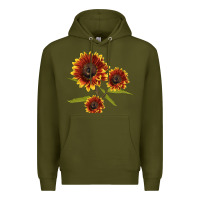 Army Green ring o fine sunflower Premium Hoodie - LillyAllenDesigns