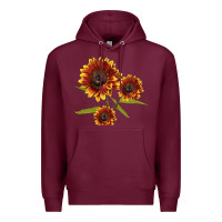 Burgundy ring o fine sunflower Premium Hoodie - LillyAllenDesigns