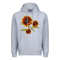 Heather Grey ring o fine sunflower Premium Hoodie - LillyAllenDesigns
