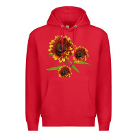 Red ring o fine sunflower Premium Hoodie - LillyAllenDesigns