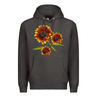 Smoke ring o fine sunflower Premium Hoodie - LillyAllenDesigns