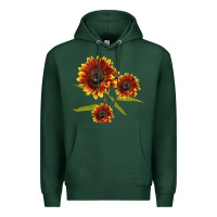 Sports Green ring o fine sunflower Premium Hoodie - LillyAllenDesigns