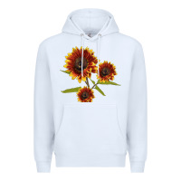 White ring o fine sunflower Premium Hoodie - LillyAllenDesigns